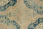 8x10 Light Blue and Beige Turkish Tribal Rug