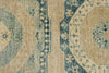 8x10 Light Blue and Beige Turkish Tribal Rug