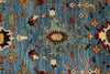 3x10 Light Blue and Navy Anatolian Traditional Runner