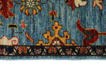 3x10 Light Blue and Navy Anatolian Traditional Runner
