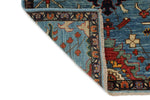 3x10 Light Blue and Navy Anatolian Traditional Runner