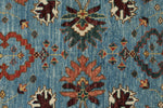 3x8 Light Blue and Green Anatolian Traditional Runner