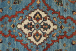 3x8 Light Blue and Green Anatolian Traditional Runner