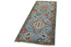 3x8 Light Blue and Green Anatolian Traditional Runner