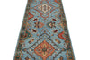3x8 Light Blue and Green Anatolian Traditional Runner