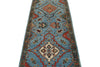 3x8 Light Blue and Green Anatolian Traditional Runner