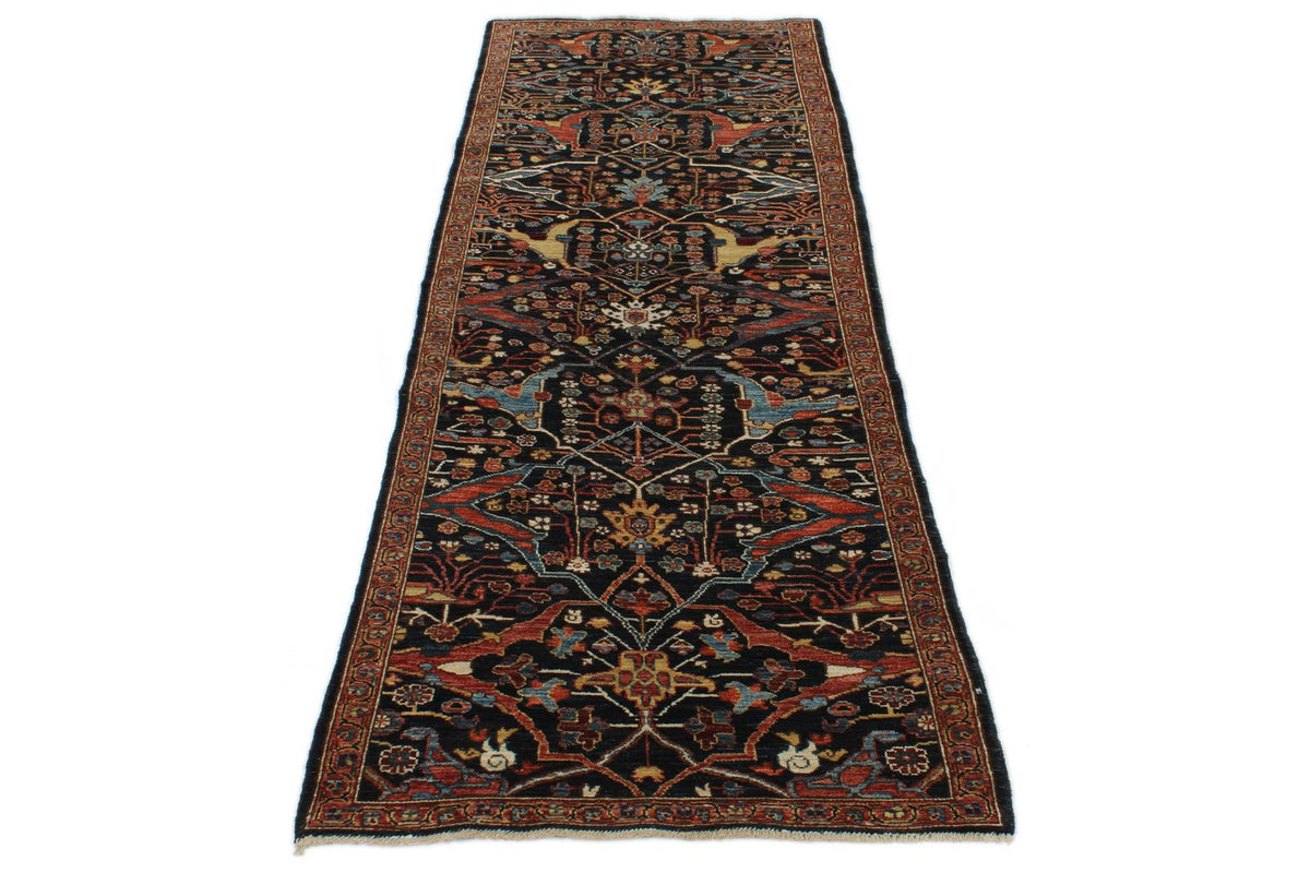 3x10 Navy and Multicolor Traditional Runner
