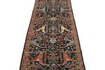 3x10 Navy and Multicolor Traditional Runner