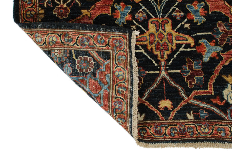 3x10 Navy and Multicolor Traditional Runner