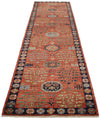 3x12 Red and Navy Traditional Runner