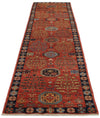 3x12 Red and Navy Traditional Runner
