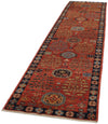 3x12 Red and Navy Traditional Runner
