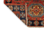 3x12 Red and Navy Traditional Runner
