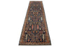 3x11 Navy and Multicolor Traditional Runner