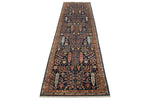 3x11 Navy and Multicolor Traditional Runner