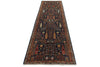 3x11 Navy and Multicolor Traditional Runner