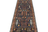 3x11 Navy and Multicolor Traditional Runner