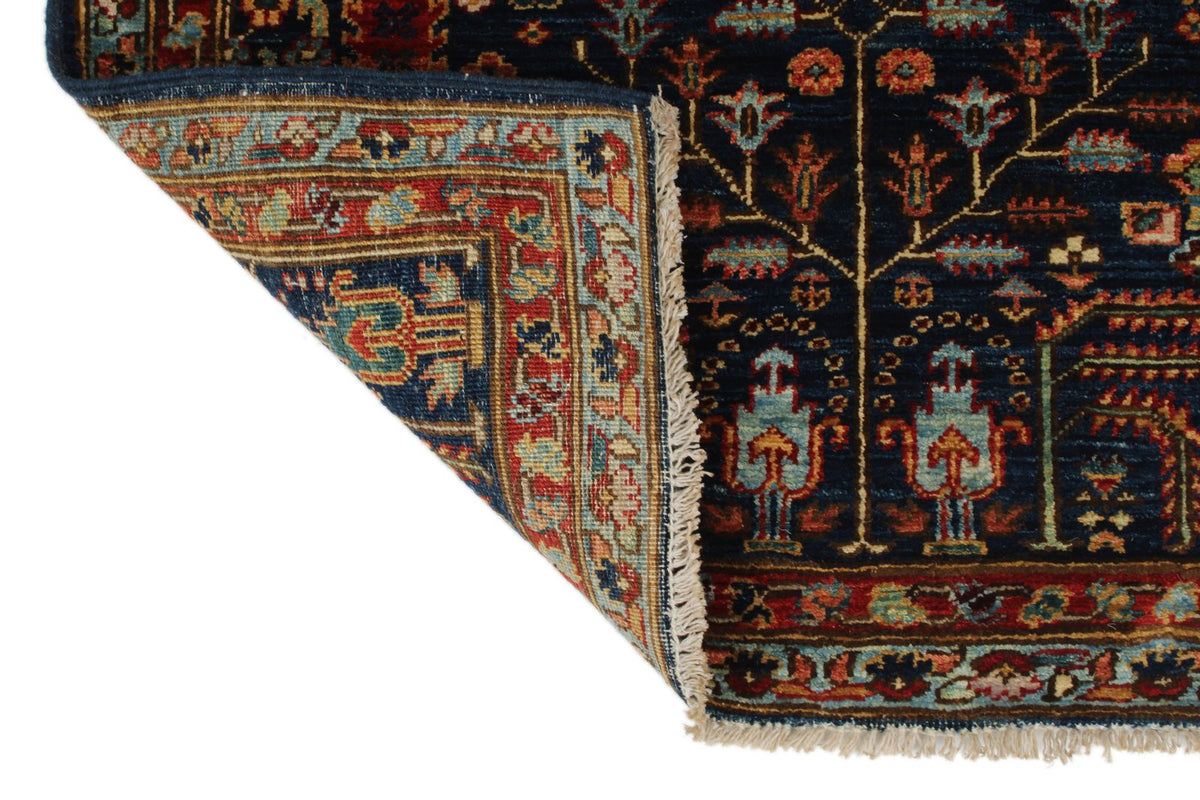 3x11 Navy and Multicolor Traditional Runner