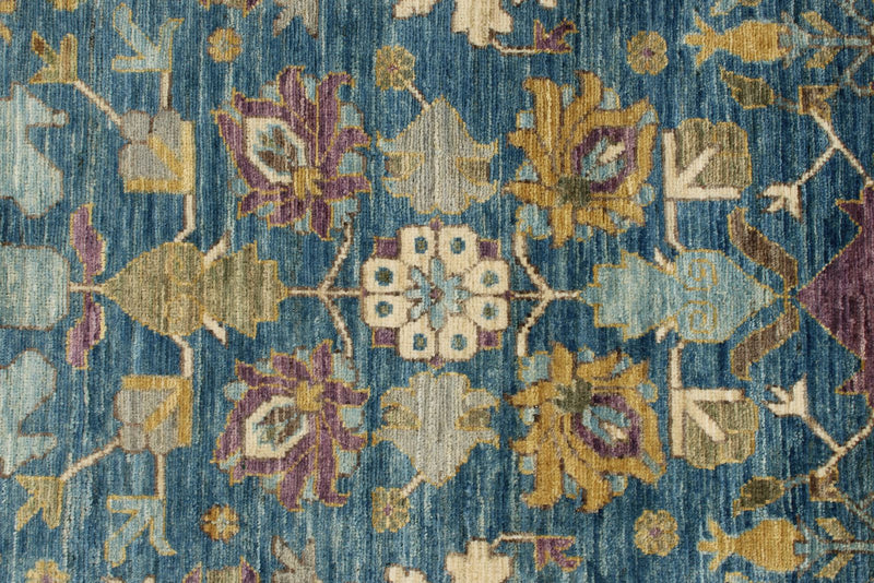 3x12 Blue and Purple Traditional Runner