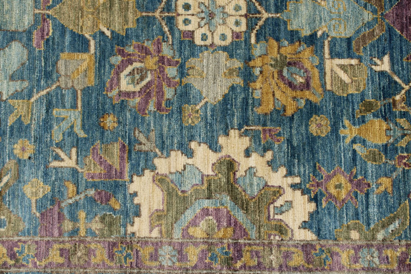 3x12 Blue and Purple Traditional Runner