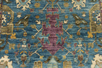 3x12 Blue and Purple Traditional Runner
