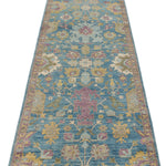 3x12 Blue and Purple Traditional Runner