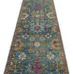 3x12 Blue and Purple Traditional Runner