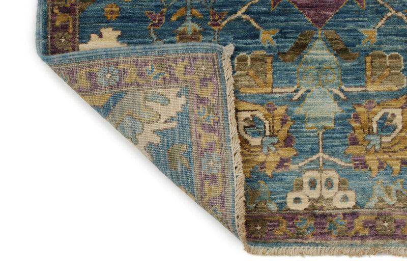 3x12 Blue and Purple Traditional Runner
