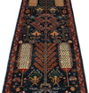 3x8 Navy and Rust Anatolian Traditional Runner