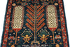3x8 Navy and Rust Anatolian Traditional Runner