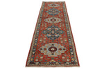3x10 Red and Navy Anatolian Traditional Runner