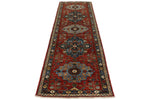 3x10 Red and Navy Anatolian Traditional Runner