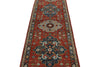 3x10 Red and Navy Anatolian Traditional Runner