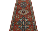 3x10 Red and Navy Anatolian Traditional Runner