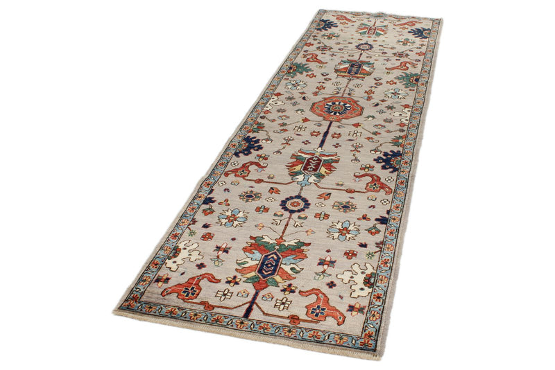 3x10 Brown and Multicolor Anatolian Traditional Runner