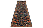 3x15 Navy and Rust Traditional Runner