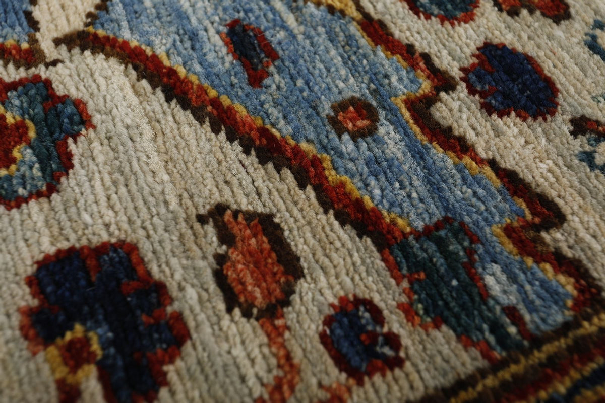 3x8 Gray and Multicolor Traditional Runner