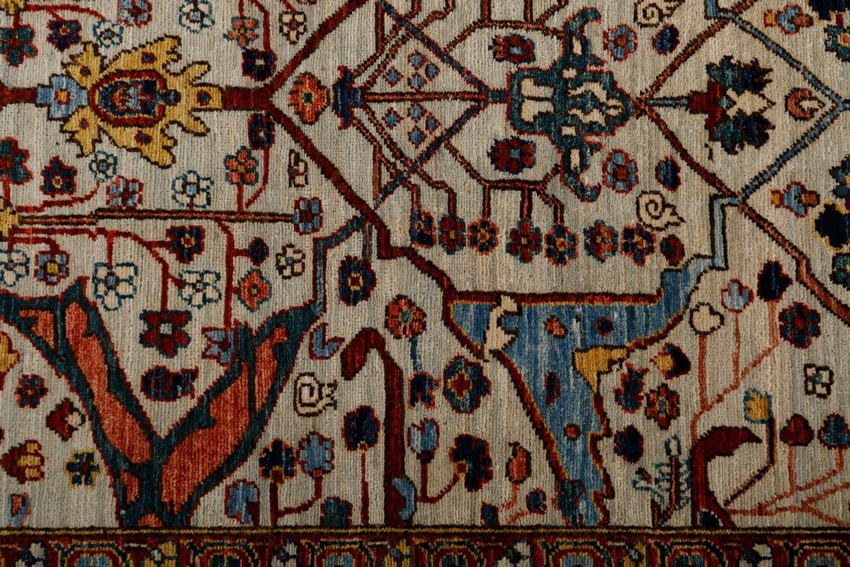 3x8 Gray and Multicolor Traditional Runner