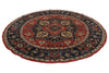 7x7 Red and Navy Anatolian Traditional Rug