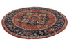 7x7 Red and Navy Anatolian Traditional Rug