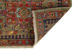 3x10 Green and Multicolor Anatolian Traditional Runner