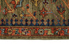 3x10 Green and Multicolor Anatolian Traditional Runner