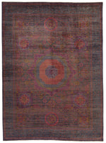 9x12 Purple and Gray Anatolian Traditional Rug