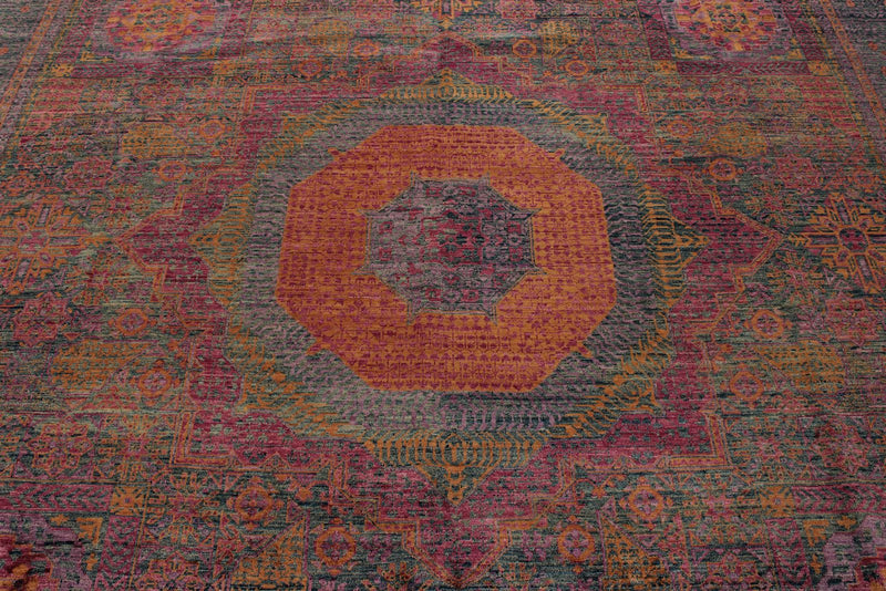 9x12 Purple and Gray Anatolian Traditional Rug