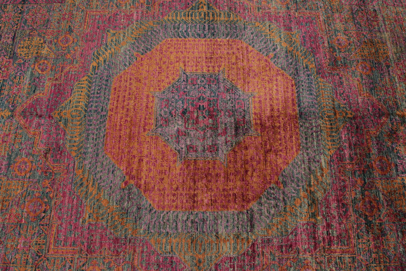 9x12 Purple and Gray Anatolian Traditional Rug