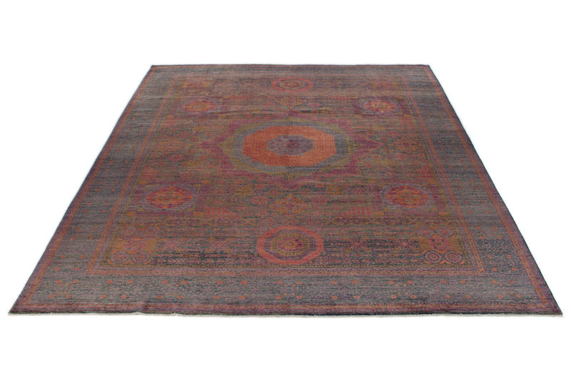 9x12 Purple and Gray Anatolian Traditional Rug
