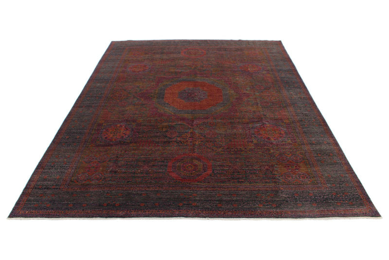 9x12 Purple and Gray Anatolian Traditional Rug