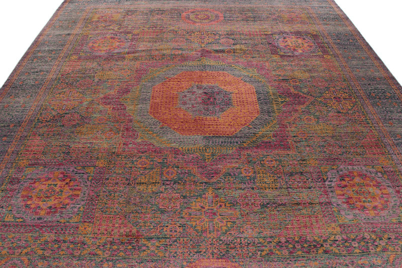 9x12 Purple and Gray Anatolian Traditional Rug