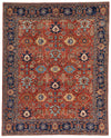 8x10 Rust and Navy Anatolian Traditional Rug