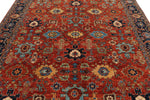 8x10 Rust and Navy Anatolian Traditional Rug